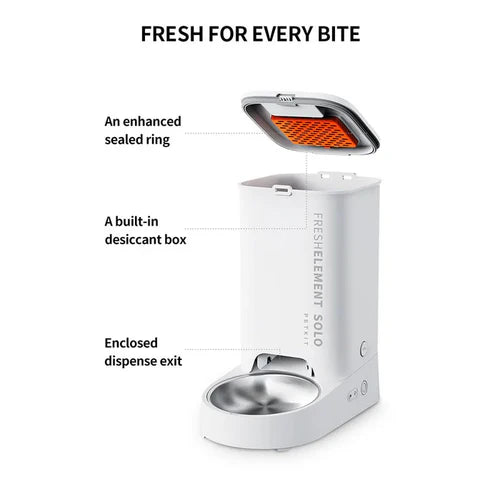  Fresh Element Solo Smart Feeder | Programmable Pet Feeder Petspalz