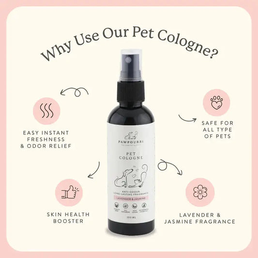  Pet Cologne (Perfume) - Keep Pets smelling Fresh  (100ml) Petspalz