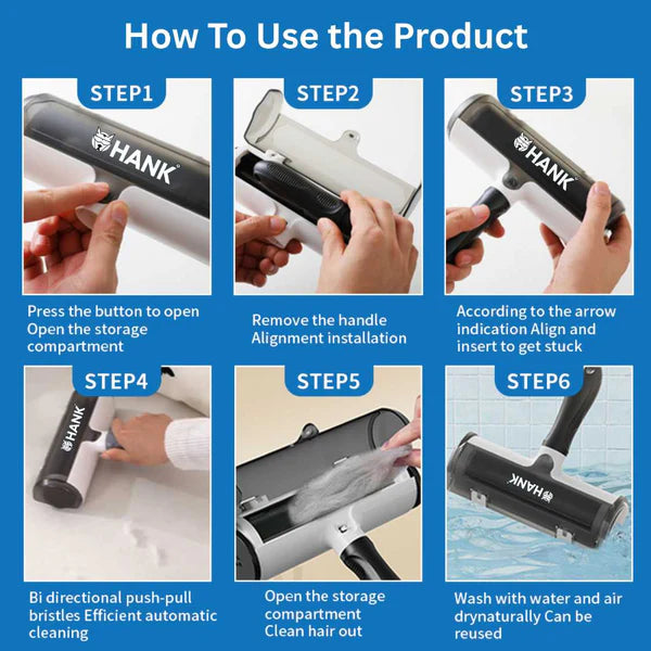  Pet Hair Remover Reusable  Roller Brush | Lint & Fur Cleaner  Petspalz