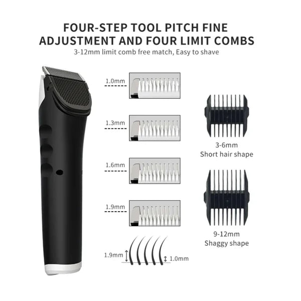 Pet Hair Trimmer with LCD Display | Quiet, Safe Grooming Petspalz