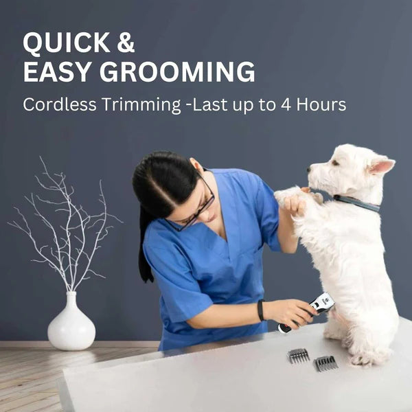  Pet Hair Trimmer with LCD Display | Quiet, Safe Grooming Petspalz