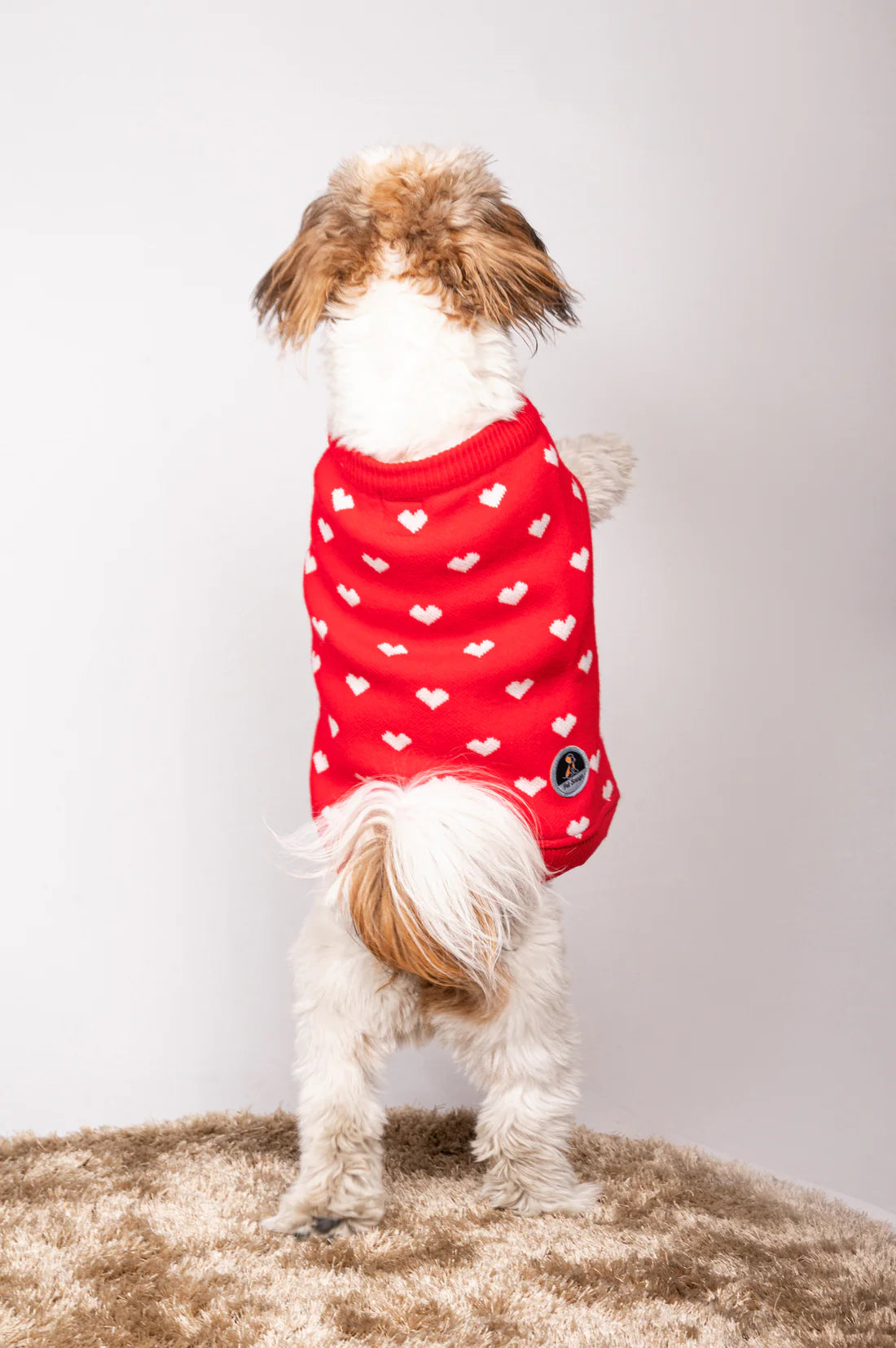  Petsnugs Red Heart Sweater for Dogs & Cats | Cozy Winter Knit Petspalz