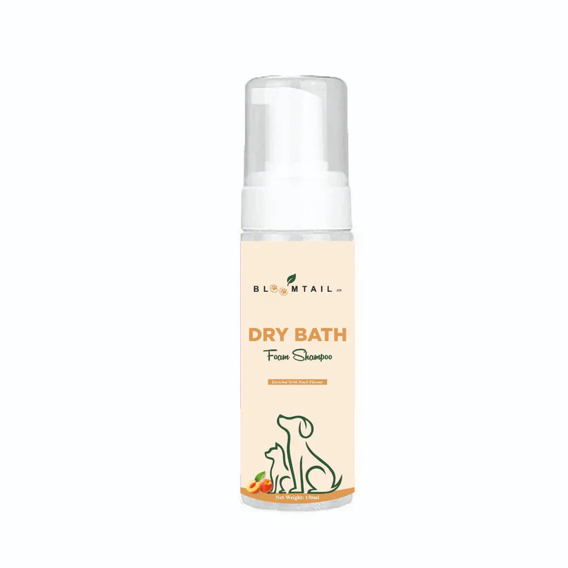  Dry Bath Foam Shampoo for Dogs – Peach Scent | 150ml | Petspalz Petspalz