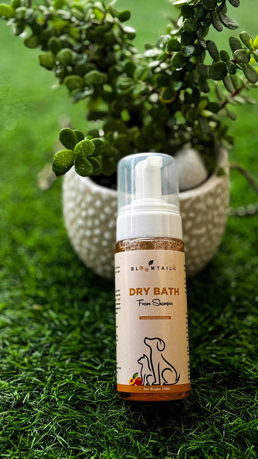  Dry Bath Foam Shampoo for Dogs – Peach Scent | 150ml | Petspalz Petspalz