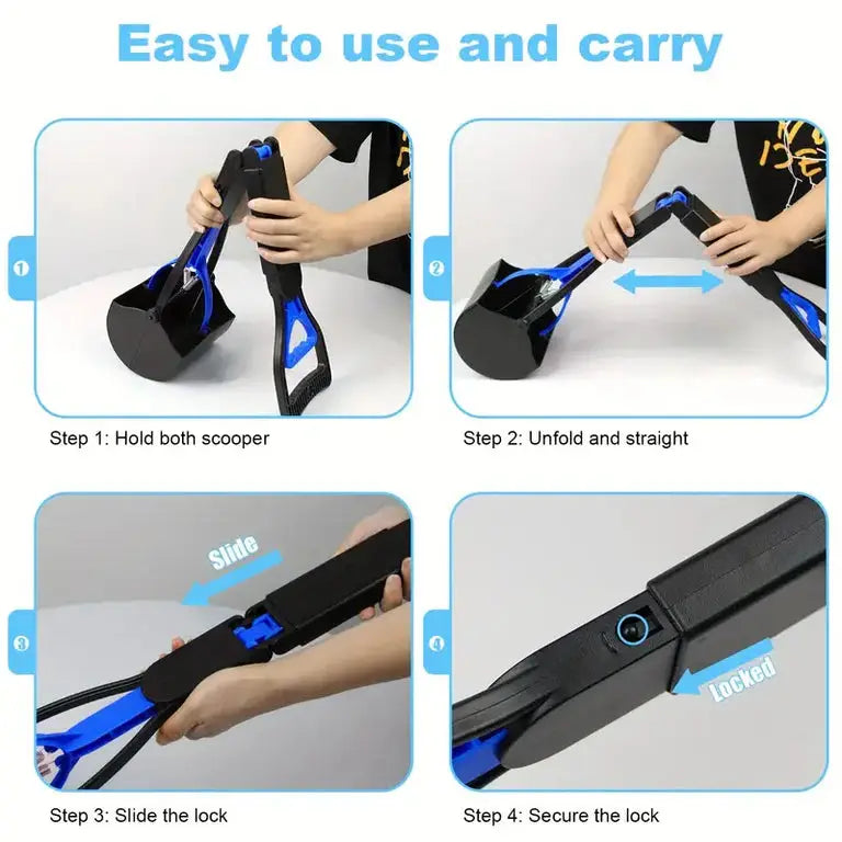  Pooper Scooper Pet Waste Potty Picker – Easy, Hands-Free Cleanup Tool Petspalz