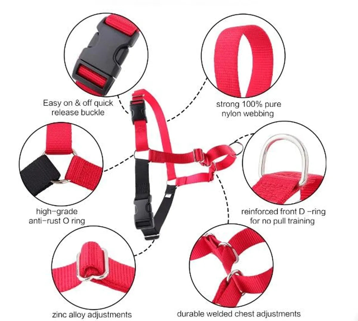  Premium No-Pull Dog Harness with Leash | Adjustable & Comfortable Petspalz