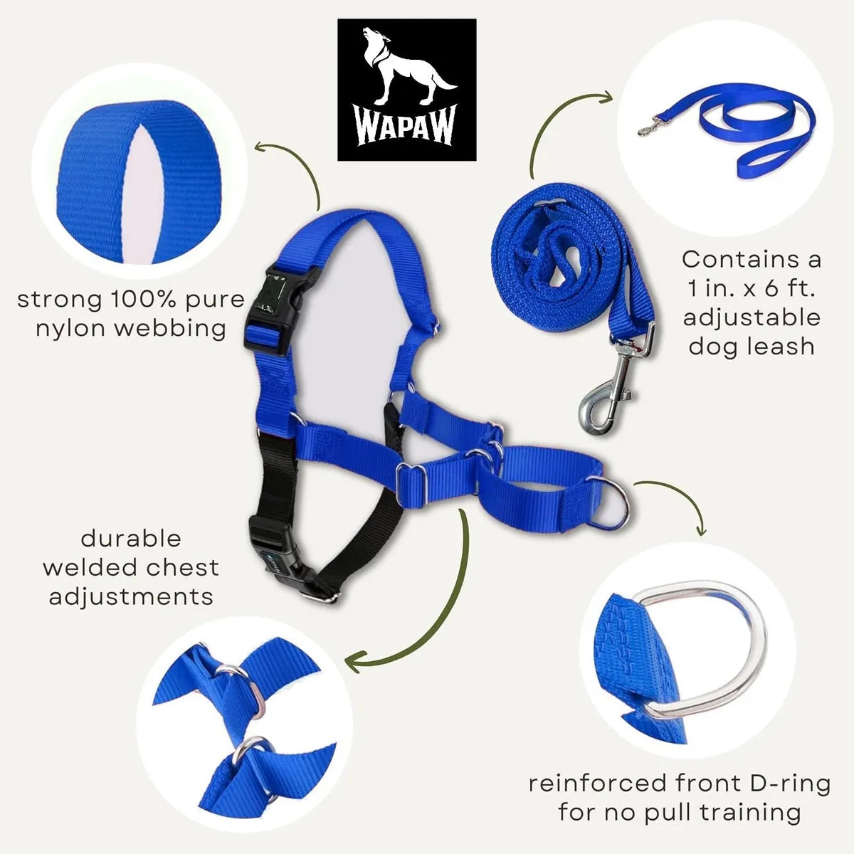  Premium No-Pull Dog Harness with Leash | Adjustable & Comfortable Petspalz