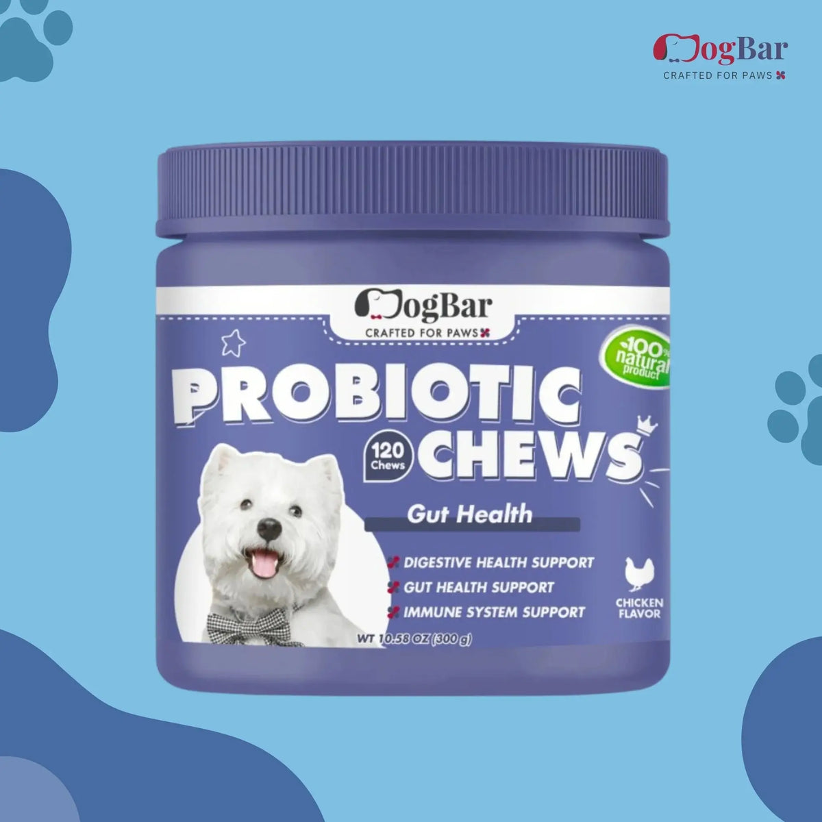  Probiotics for dogs Probiotic Chews for Dogs, Chicken Flavour Petspalz