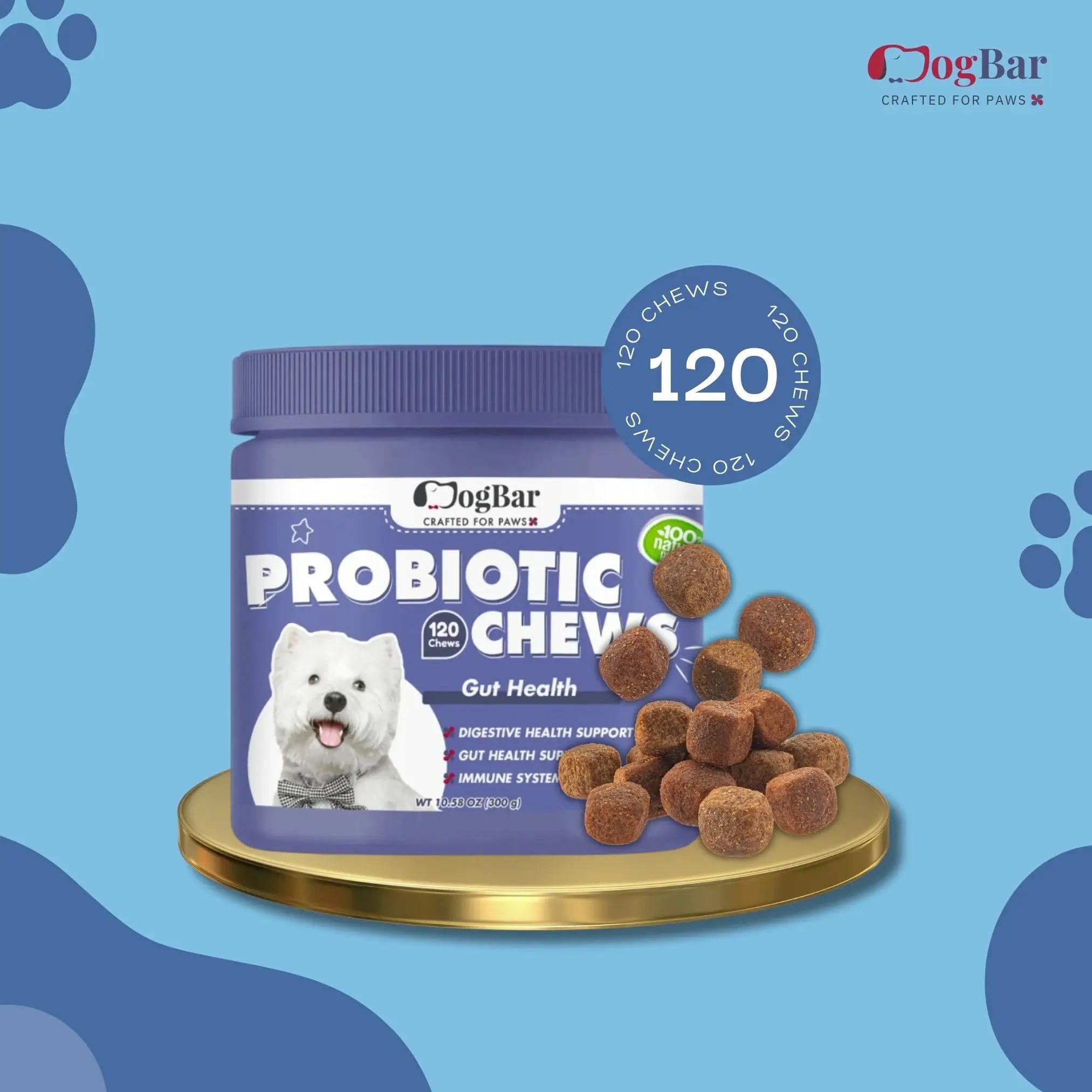  Probiotics for dogs Probiotic Chews for Dogs, Chicken Flavour Petspalz