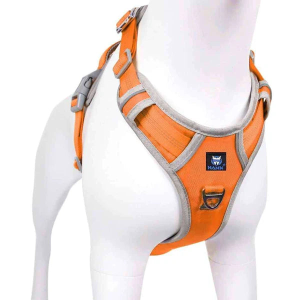  Reflective Dog Harness Orange | No-Pull Adjustable Vest Petspalz