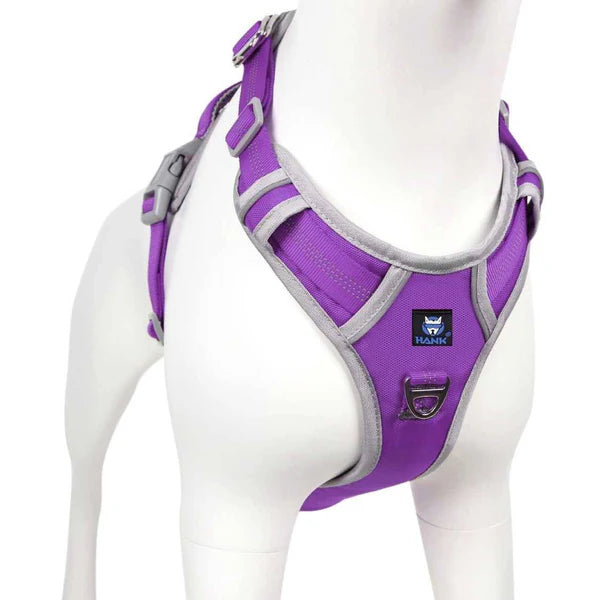  Reflective Dog Harness | Purple | Adjustable & Safe Petspalz