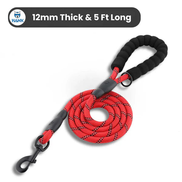  Reflective Heavy Duty 5 Feet Dog Leash | Durable & Safe Petspalz
