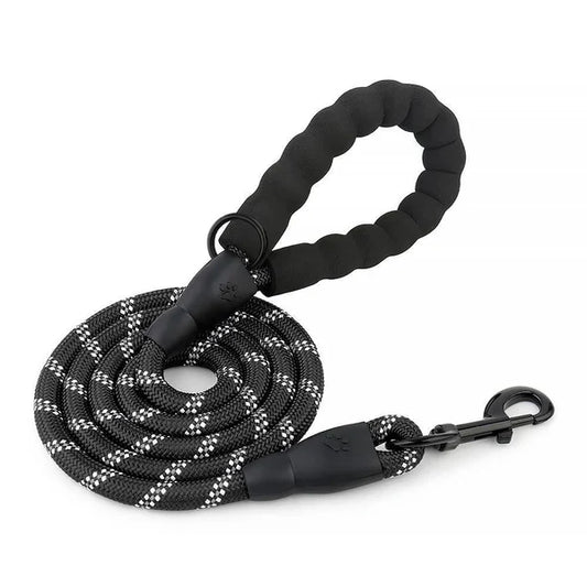 Reflective Heavy Duty 5 Feet Dog Leash with Padded Handle for Safety