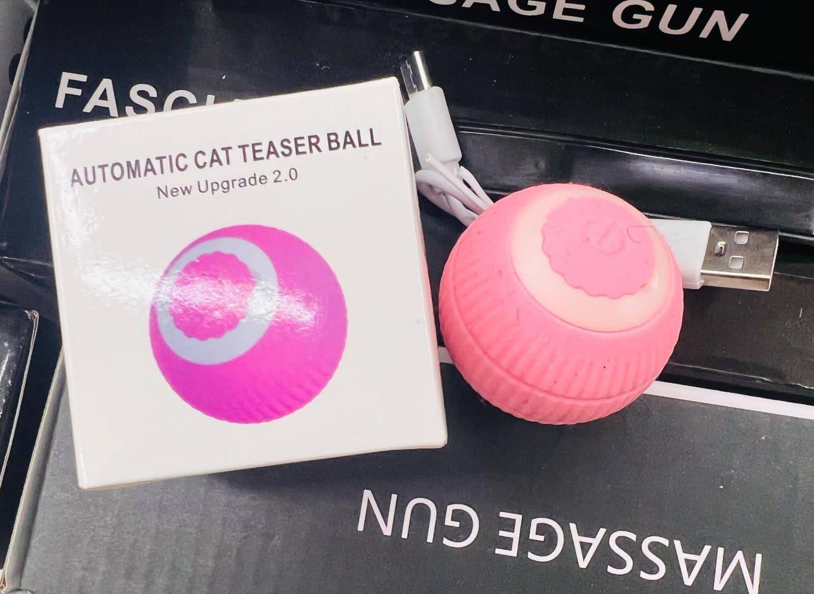  Rotating Cat Toy Ball, Interactive Cat Toys Rechargeable Rotating Ball Petspalz