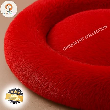  Round Donut Pet Bed | Orthopedic, Washable & Cozy for Cats & Dogs Petspalz