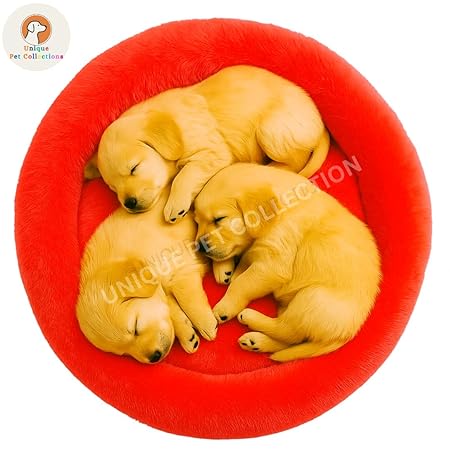  Round Donut Pet Bed | Orthopedic, Washable & Cozy for Cats & Dogs Petspalz
