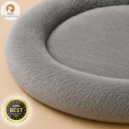  Round Donut Pet Bed | Orthopedic, Washable & Cozy for Cats & Dogs Petspalz