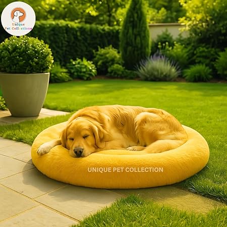  Round Donut Pet Bed | Orthopedic, Washable & Cozy for Cats & Dogs Petspalz