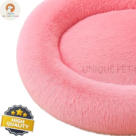  Round Donut Pet Bed | Orthopedic, Washable & Cozy for Cats & Dogs Petspalz