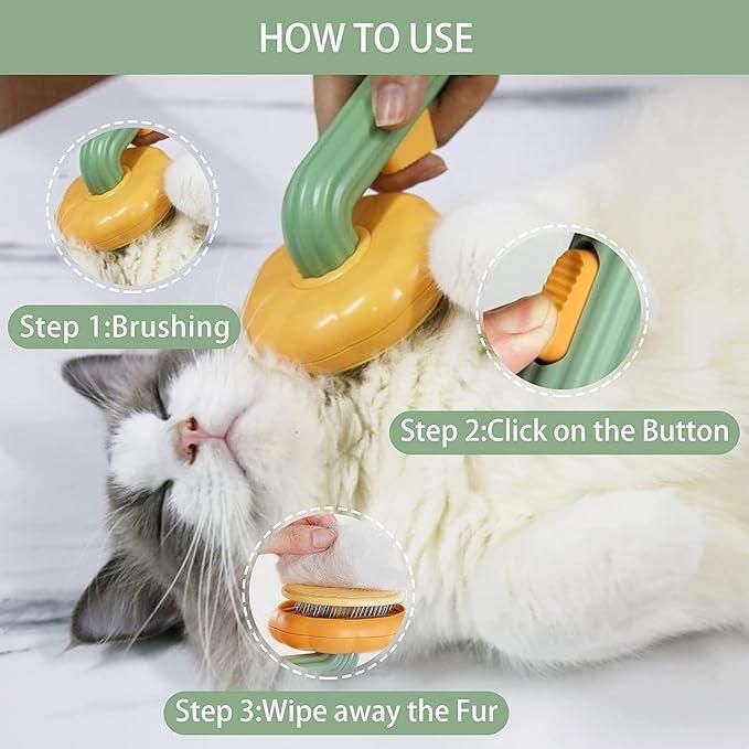 Self Cleaning Dog & Cat Comb | Easy Grooming for Pets Petspalz