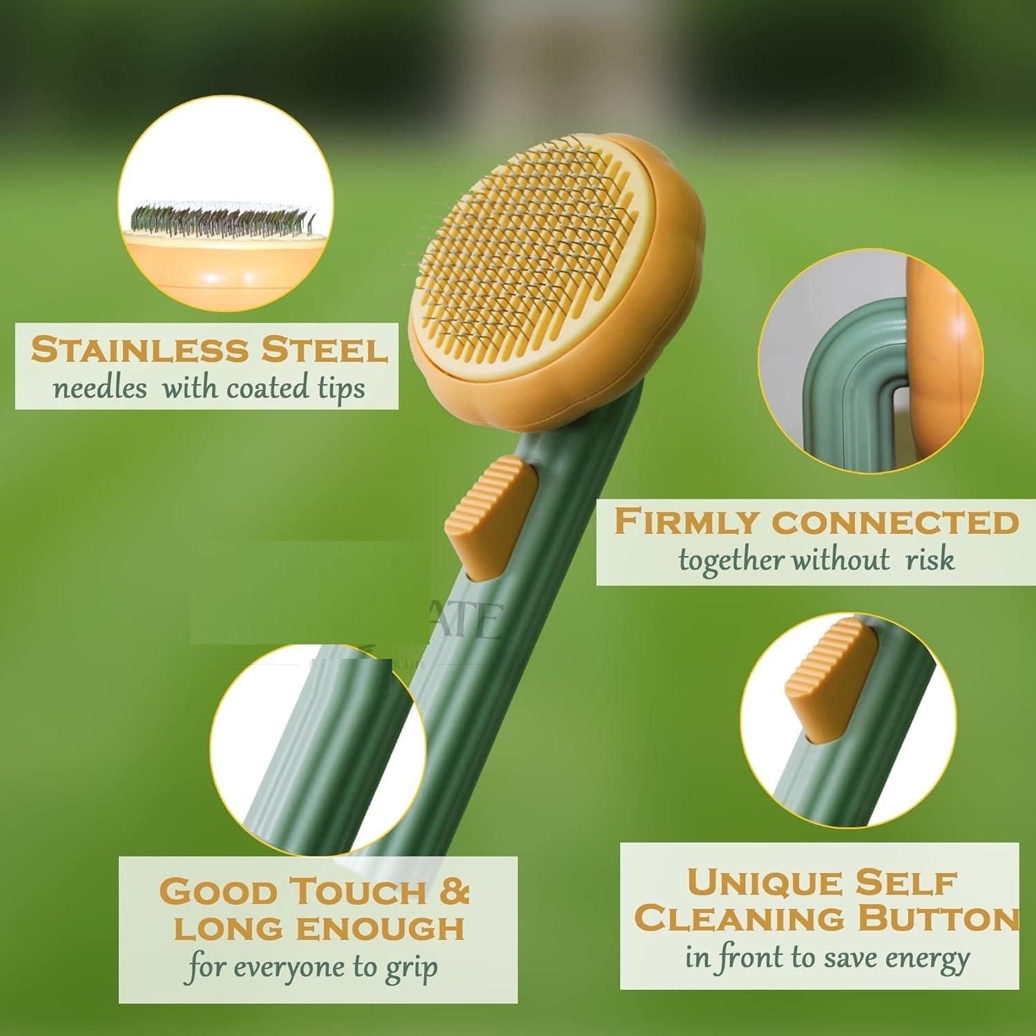  Self Cleaning Dog & Cat Comb | Easy Grooming for Pets Petspalz