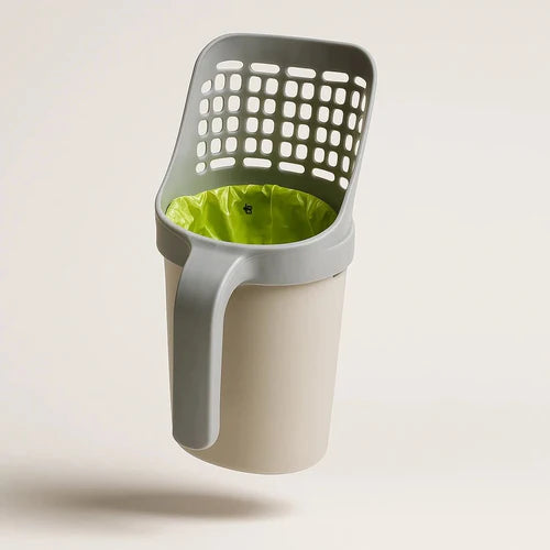 Smart Scooper with Built-in Waste Bag Dispenser - Ergonomic and Hygienic image
