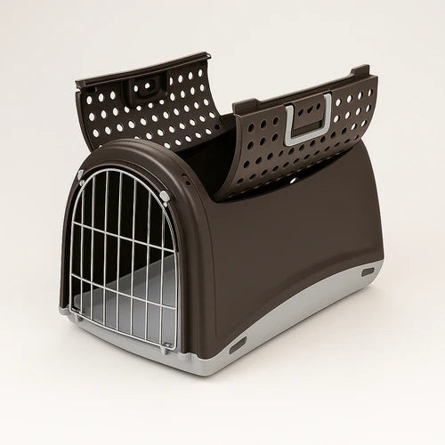 Pet Carrier with Dual Doors for Dogs & Cats - Ventilated and Secure Design