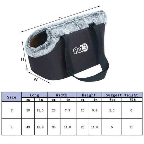  Soft Snuggle Pet Carry Bag | Cozy Travel Carrier Petspalz