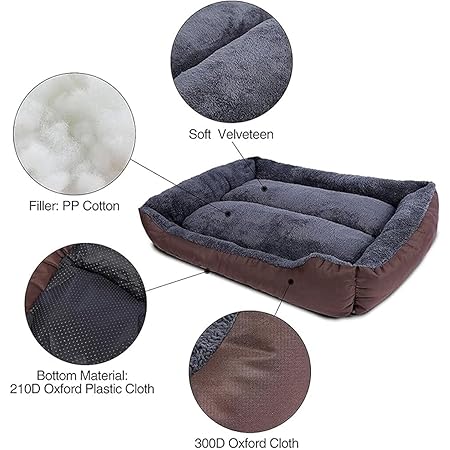  Dog & Cat Pet Bed – Reversible, Anti-Skid, Washable | All Breeds Petspalz