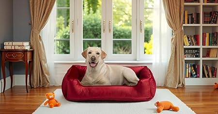  Square Reversible Velvet Pet Bed – Soft, Durable, Washable | All Breed Petspalz