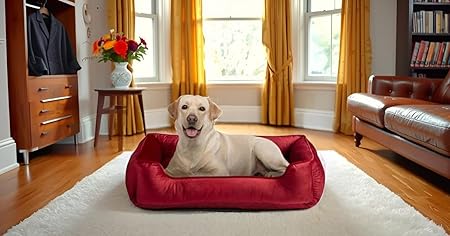  Square Reversible Velvet Pet Bed – Soft, Durable, Washable | All Breed Petspalz