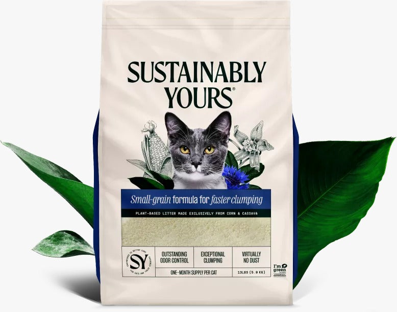  Sustainably Yours Small Grains Cat Litter – Ultra-Fine, Eco-Friendly Petspalz