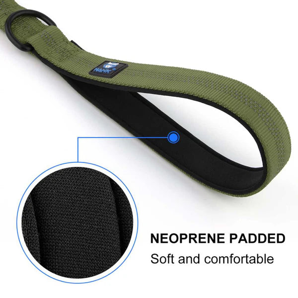  Tactical Bungee Dog Leash – Shock Absorbing & Dual Handle Petspalz