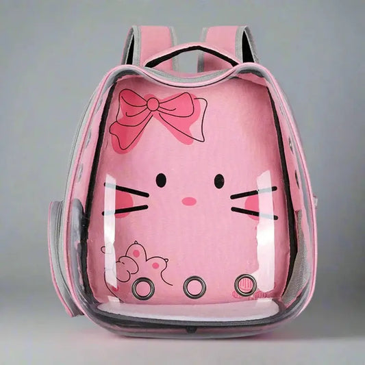  Transparent Pet Carry Backpack for Cats and Small Breed Dogs Petspalz