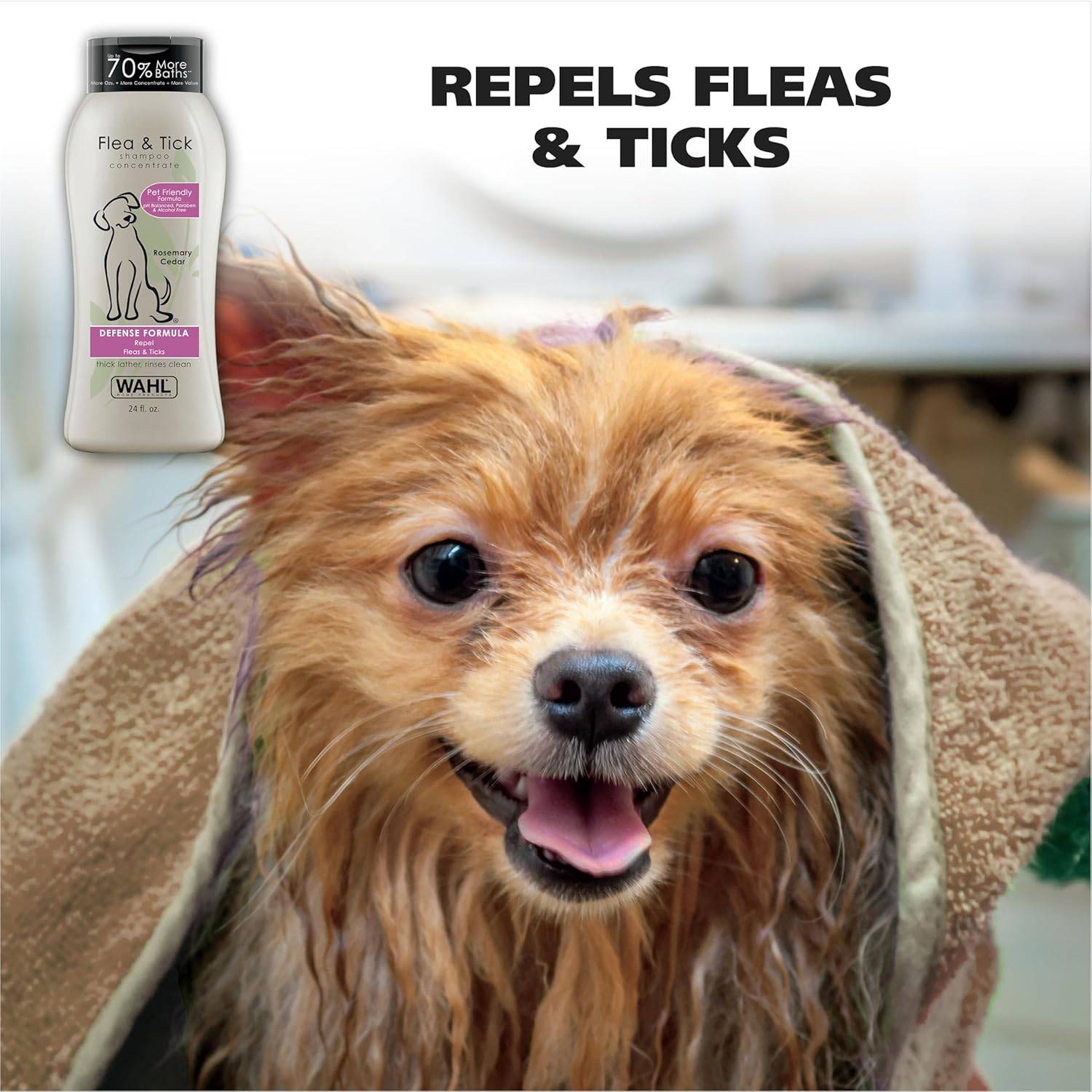 Wahl Natural Flea and Tick Shampoo for Dogs Petspalz