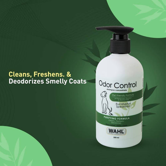  Wahl dog odor control shampoo eucalyptus spearmint Petspalz