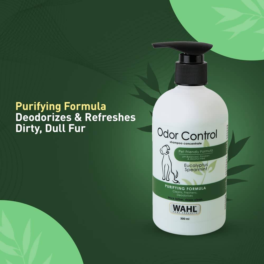  Wahl dog odor control shampoo eucalyptus spearmint Petspalz
