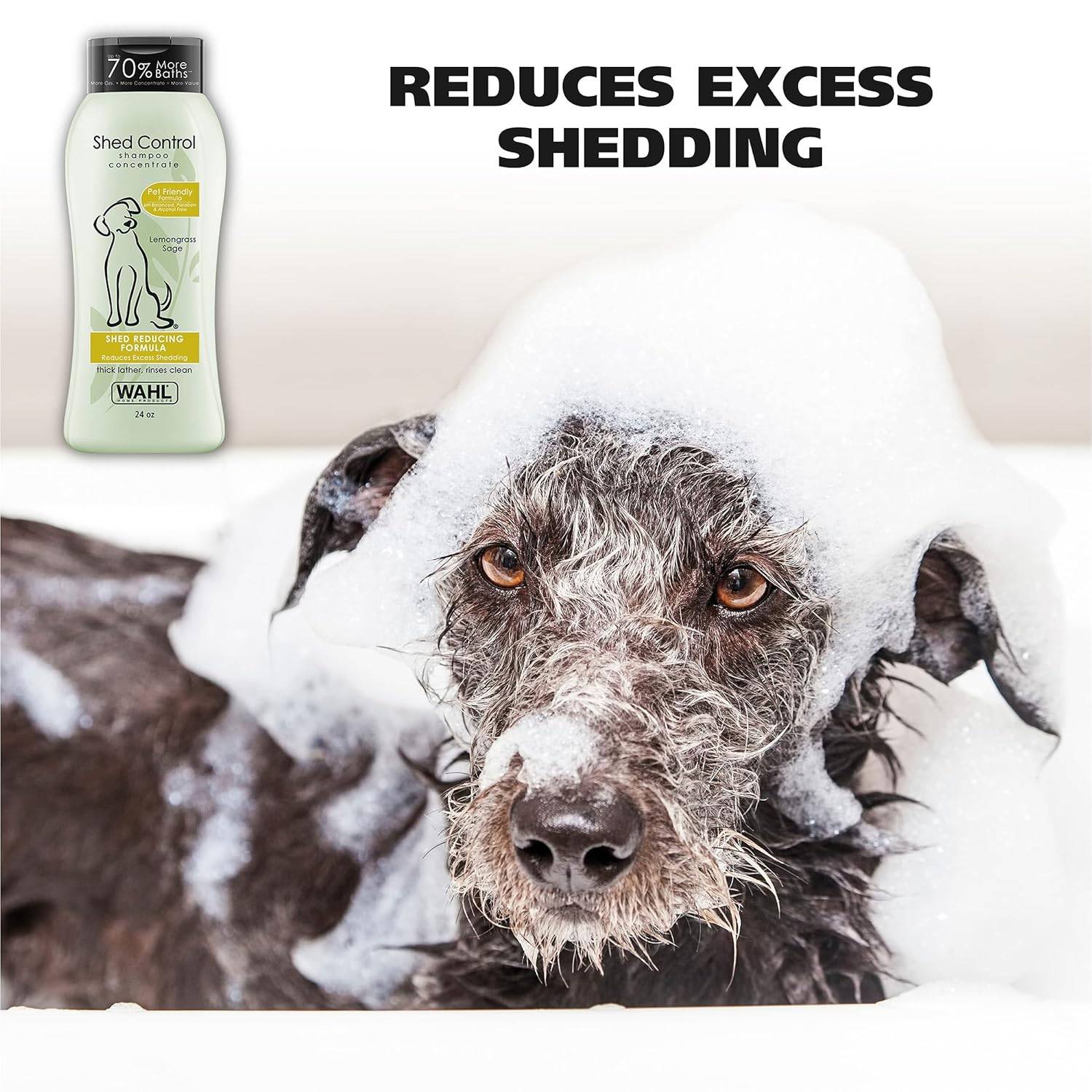  Wahl Shed Control Shampoo for Dogs : Alcohol Free, and Paraben Free Petspalz