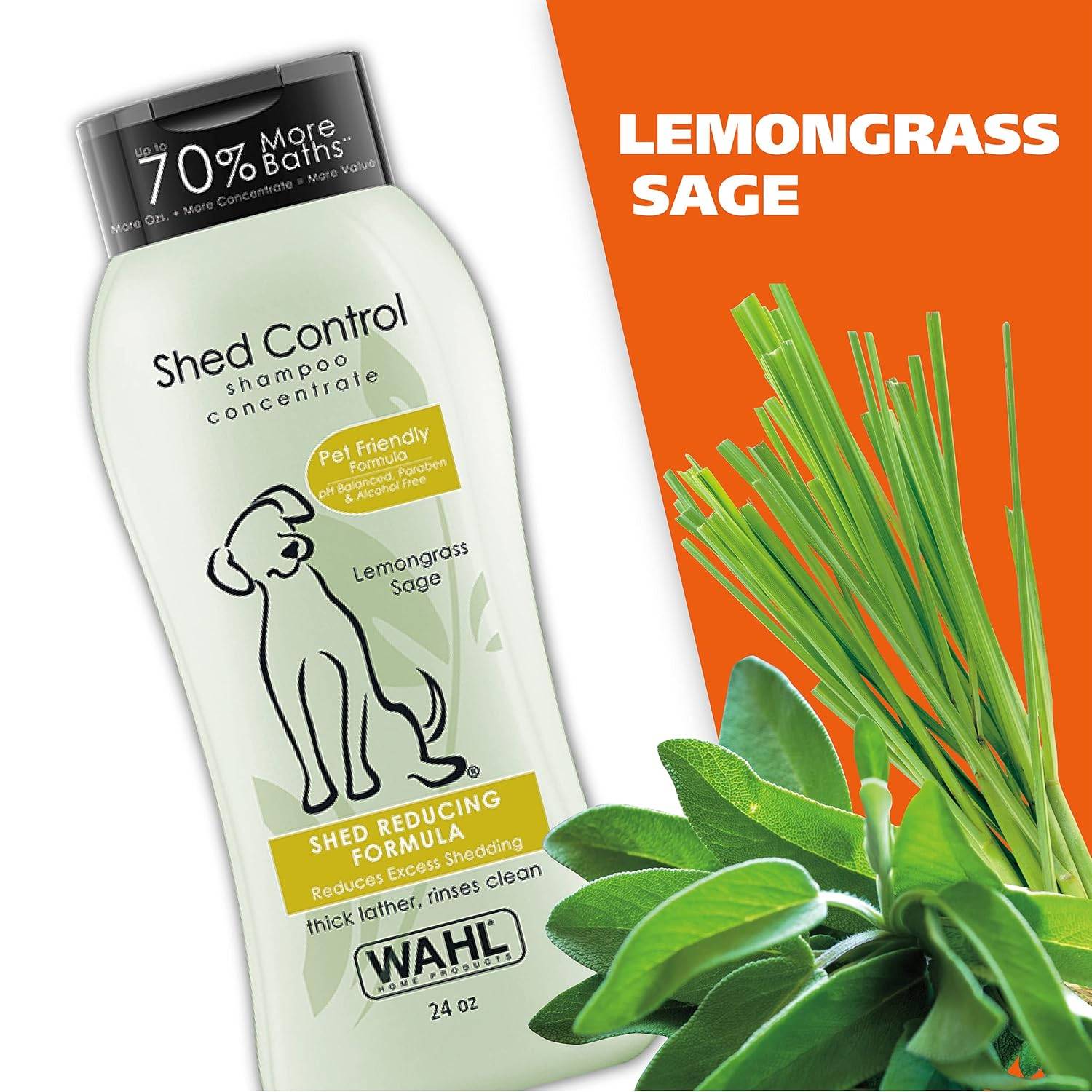  Wahl Shed Control Shampoo for Dogs : Alcohol Free, and Paraben Free Petspalz