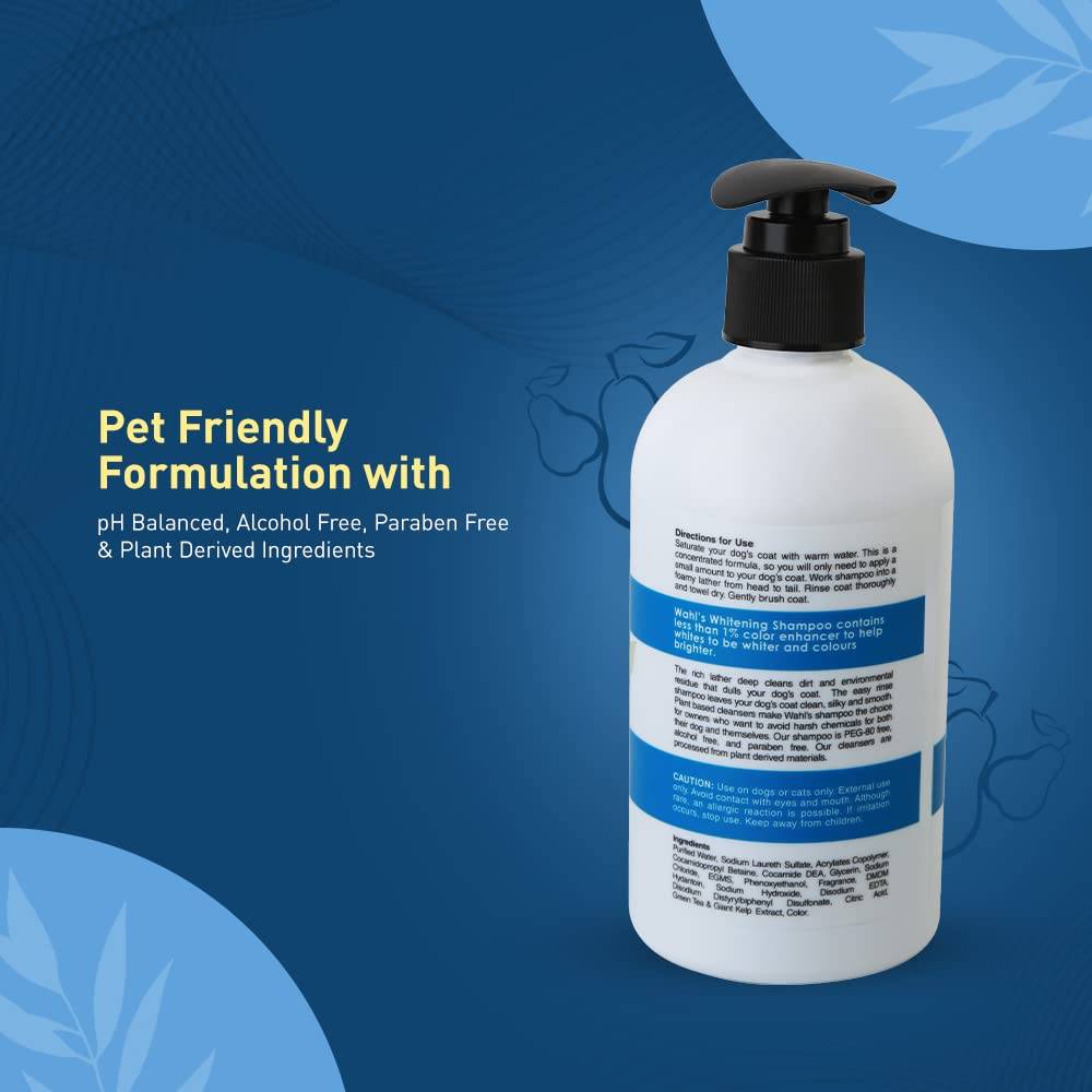  Wahl Whitening Shampoo Concentrate 100% Natural & Pet Friendly Petspalz