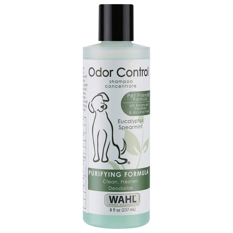Wahl Odor Control shampoo concentrate on a white background