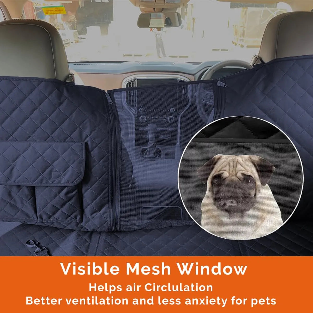 Waterproof Quilted Hammock Dog Car Seat Cover – SUVs & Sedans Petspalz