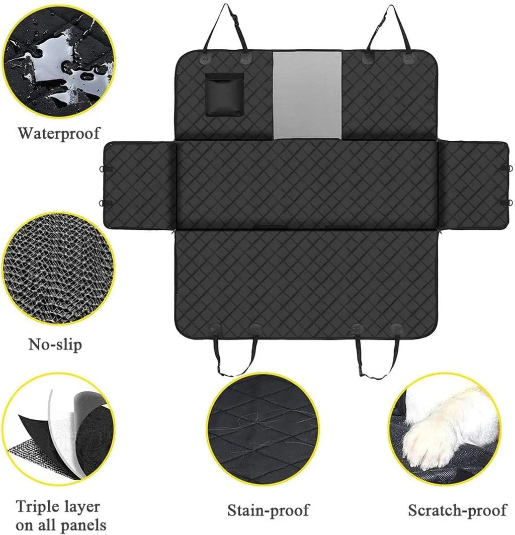  Waterproof Quilted Hammock Dog Car Seat Cover – SUVs & Sedans Petspalz