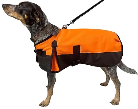 Waterproof Orange Winter Dog Jacket – Cold Weather Coat for Pets