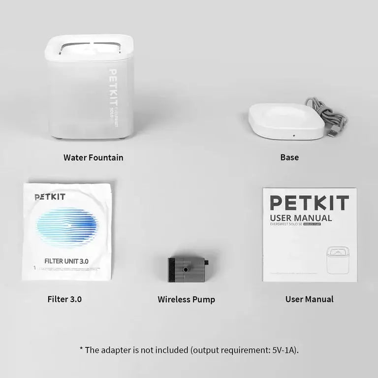  Wireless Smart Water Fountain for pets 1.8L Eversweet SOLO SE  Petspalz