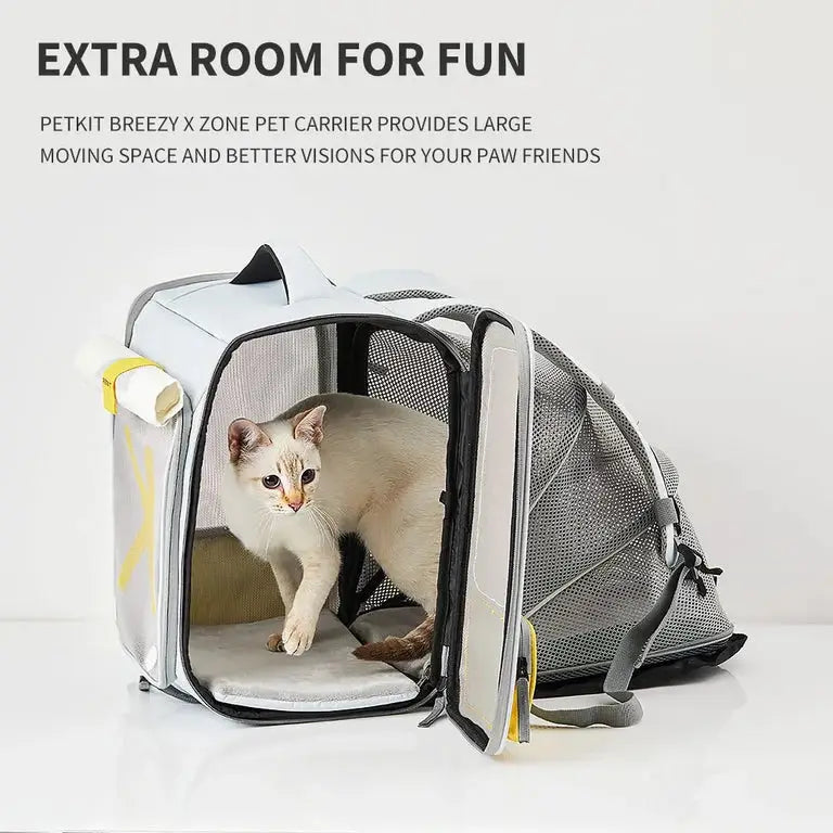  PETKIT X Breezy Zone Travel Backpack | Expandable Pet Carrier  Petspalz
