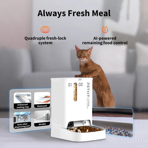 YumShare Dual Hopper Feeder with Camera | Smart Automatic Pet Feeder Petspalz