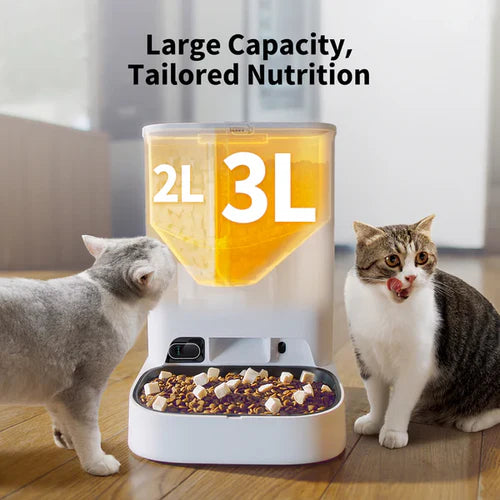  YumShare Dual Hopper Feeder with Camera | Smart Automatic Pet Feeder Petspalz