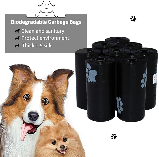Easy-tear off dog poop bags for stress-free walks