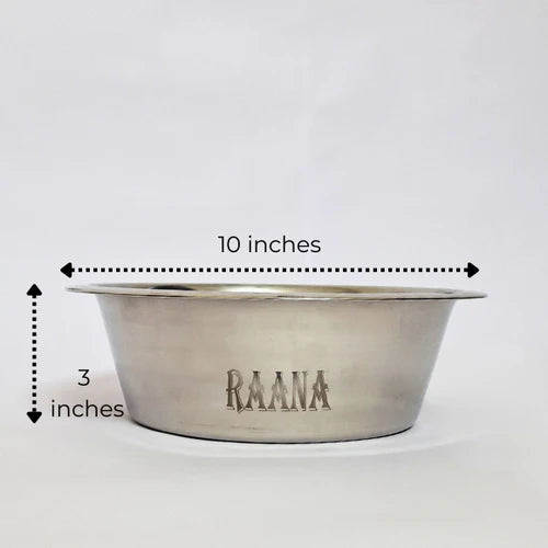 dog feeding stand with stainless steel bowls